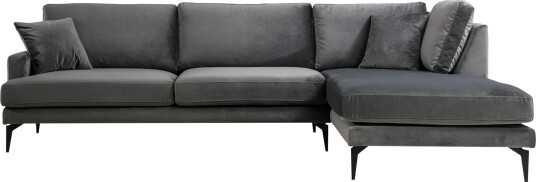 Stacker Hjørnesofa med Divan Høyre Svart Stacker Hjørnesofa med Divan Høyre Svart