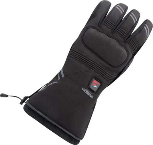 MC-Hansker Richa Inferno V12 Oppvarmet Pakke Dame Svart XL