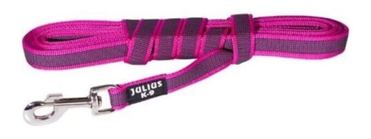 Julius-K9 C&G Super-Grip Leash Rosa/Grey 20Mm/3.0M Without Handle