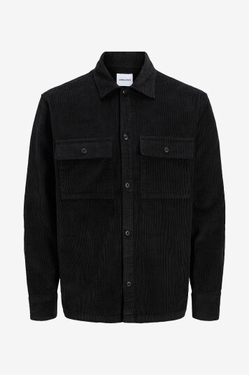 Jack & Jones - Overtreksskjorte jjePerfect Corduroy LS SN - Svart