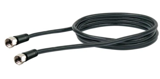 SCHWAIGER SAT-Empfängerkabel 90 dB 1,5m Schwarz SCHWAIGER SAT-Empfängerkabel 90 dB 1,5m Schwarz
