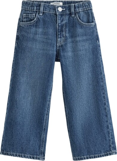 Lindex Wide Jeans With Regular Waist Blue 92