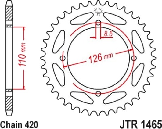 JTSPROCKETS JTR1465.47 Kjedehjul