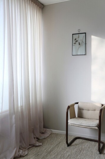 Mimou Gardin Grace enkel bredde 140 cm Beige