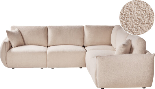 Modulsofa 5-seter Mesnali venstrevendt - Beige