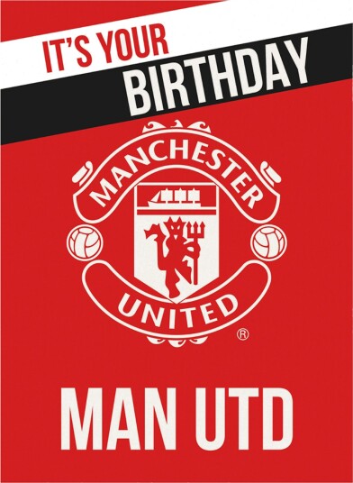 Hisab Joker Bursdagskort Manchester United 66982