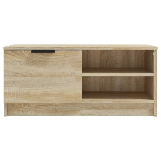 vidaXL TV-benk sonoma eik 80x35x36,5 cm konstruert tre