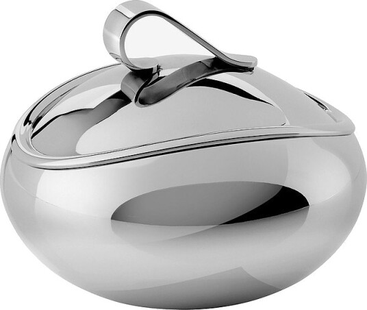 Robert Welch Sukkerskål med lokk Drift 30 cl Sølv