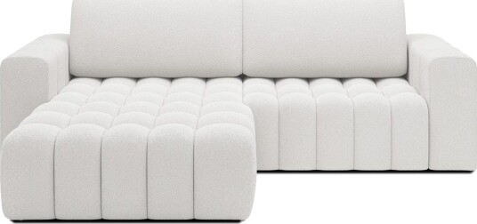 Seksjon Eltap Bonett 250x175x92 cm Jaffray 01 Hvit Venstre