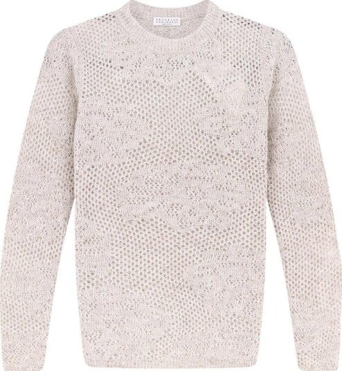 Brunello Cucinelli, Dame, Strikkevarer, Beige, M,