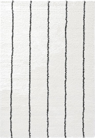 Ryetepper Eze hvit/svart Størrelse: 160 x 230 cm