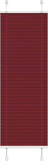  Plisségardin Bordeaux Rød 45x100 cm Stoff Bredde 44,4