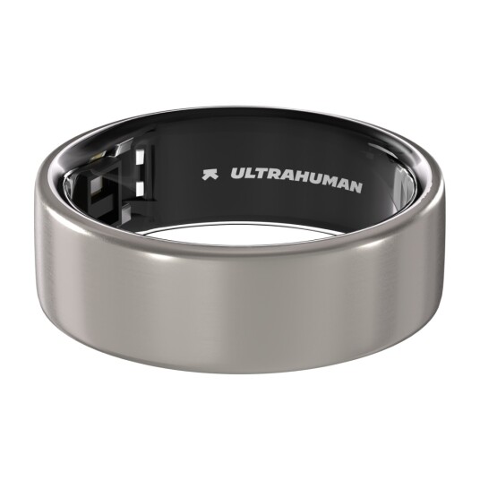 Ultrahuman Ring AIR smartring, størrelse-06, Raw Titanium