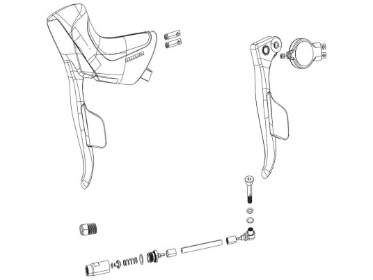 SRAM Rival AXS E1 venstre ED exchange kit til skifteog bremsegrep SRAM Rival AXS E1 venstre ED exchange kit til skifteog bremsegrep