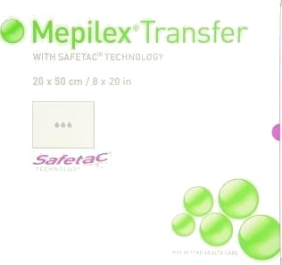 Mepilex Transfer bandasje 20 x 50 cm 4 stk