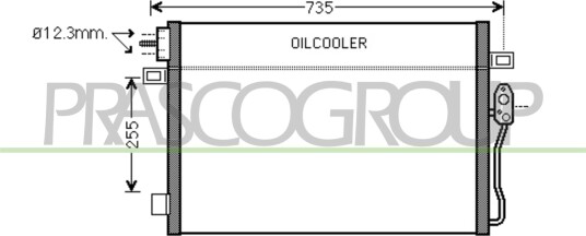 Kondensator klimaanlegg PRASCO DG815C001