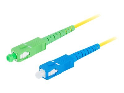 Lanberg - Koblingskabel - Lc/Upc-Enkeltmodus (Hann) Til Sc/Upc-Enkeltmodus (Hann) - 3 M - 3 Mm - Fiberoptisk - Simpleks - 9 / 125 Micron - G.657.A1 - Halogenfri - Gul