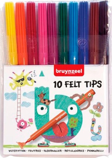 Bruynzeel Tusjer 10 Farger