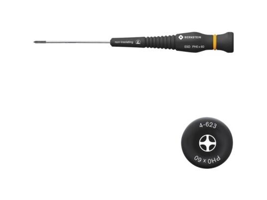 Bernstein Tools For Electronics Bernstein Werkzeugfabrik 4-623 Elektronik Og Finmekanik Stjerneskruetrækker Ph 0 Klinge-Længde: 60 Mm Bernstein Tools For Electronics Bernstein Werkzeugfabrik 4-623 Elektronik Og Finmekanik Stjerneskruetrækker Ph 0 Klinge-Længde: 60 Mm
