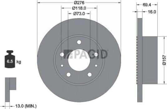 PAGID 54048N Bremseskive PAGID 54048N Bremseskive