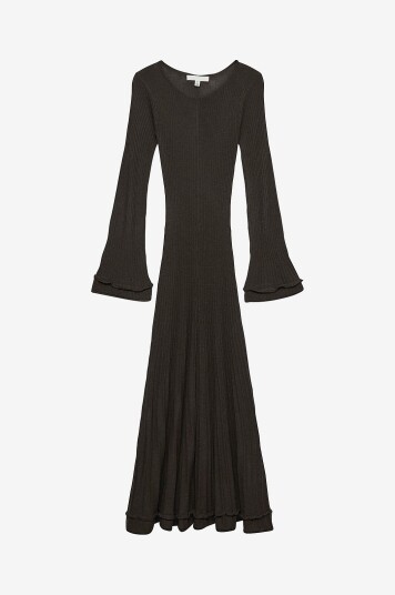 Vero Moda   Maxikjole vmClarisa LS Wide O nck Ankle Dress   Brun