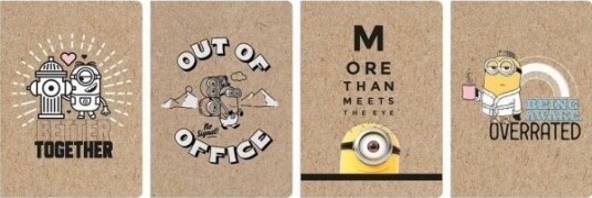 Beniamin Skrivebok A5/60K Linjer Minionki (5 Stk)
