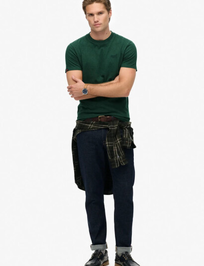 Superdry Essential Logo Emb Tee - Green - XXXL Superdry Essential Logo Emb Tee - Green - XXXL