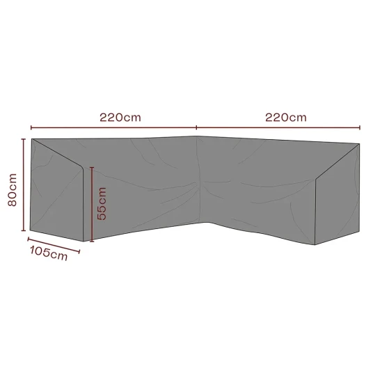 Brafab Møbeltrekk hjørnesofa 220/220x80x105 cm Premium