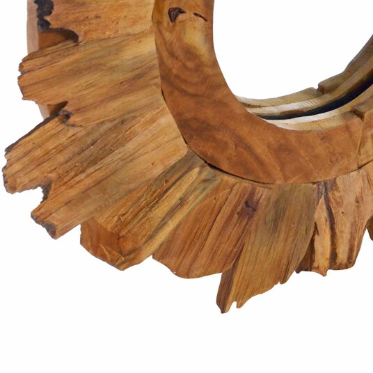 vidaXL Veggspeil 40 cm teak rund vidaXL Veggspeil 40 cm teak rund