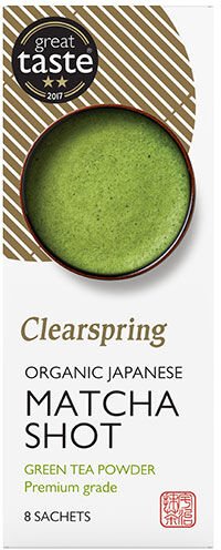 Clearspring Matcha shots premium grade 8 sticks Øko - 8 Pakker Clearspring Matcha shots premium grade 8 sticks Øko - 8 Pakker