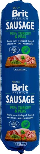 Brit Sausage Kalkun & Erter Hundemat 12 X 800 G