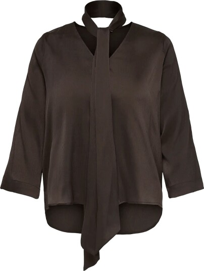 ONLY Carmakoma | Carjoanna L/S Tie Top Wvn | 46
