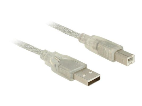 Delock USB-type B Kabel 2.0 3 m Hankjønn/Hankjønn Svart