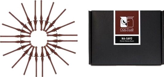 Noctua NA-SAV2 Skruesett for Systemvifte med Vibrasjonsdemping - 20-pk, Brun