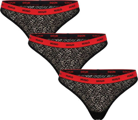 HUGO Triple Thong Lace - Black - L