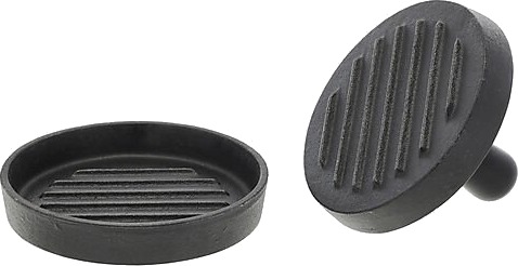 Holm burgerpresser 12cm svart støpejern