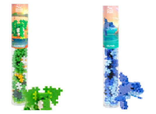 Plus Plus Elephant & Dolphin / 2x 100 pcs Tube Bundle