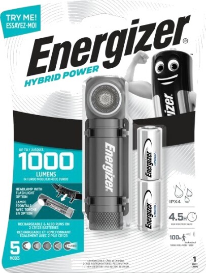 Energizer Hybrid Power Håndlampe 1000 lm, Belysning Energizer Hybrid Power Håndlampe 1000 lm, Belysning