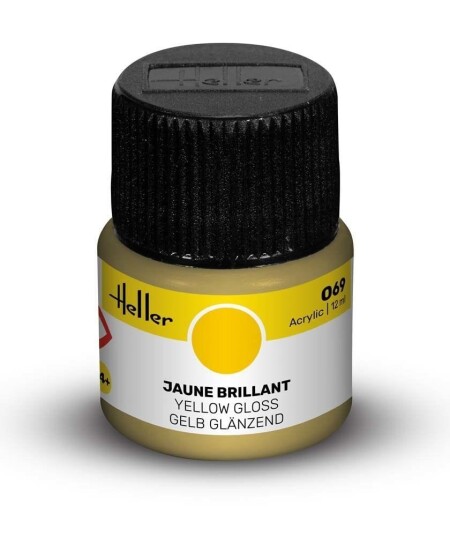 Heller Akryl No 69 Yellow - Gloss 12ml