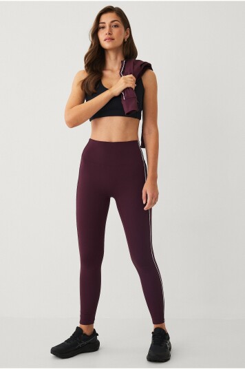Ellos STUDIO Treningstights Contrast Stripe Tights Core Lilla