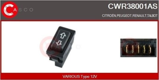 Bryter, vindusheis CASCO CWR38001AS