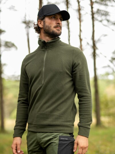 Twentyfour Mode Half Zip Fleece Grønn S