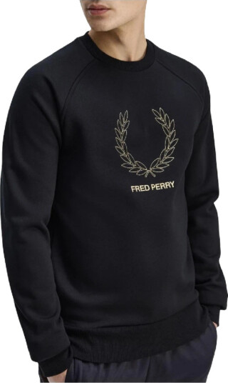 Fred Perry Herre Gensere & Hettegensere Svart S,