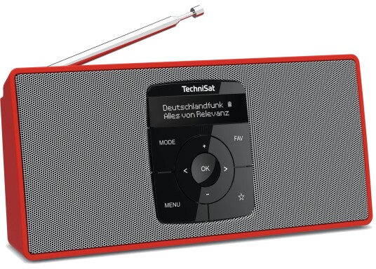 Technisat DigitRadio 2 S DAB/FM-radio Rød/Sølv