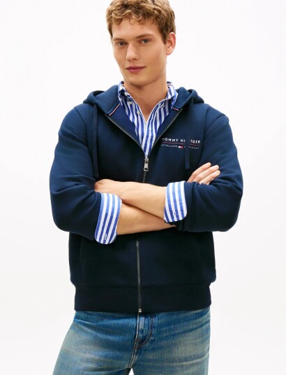 Tommy Hilfiger Brand Love Tr Lockup Fz Hoody Navy M Tommy Hilfiger Brand Love Tr Lockup Fz Hoody Navy M