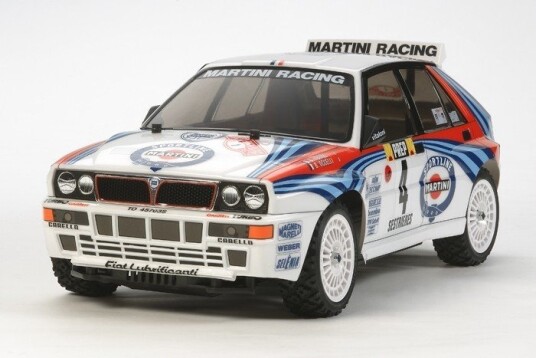 Tamiya Lancia Delta XV-01 1/10 Byggesett med 4WD og Børsteløs Motor