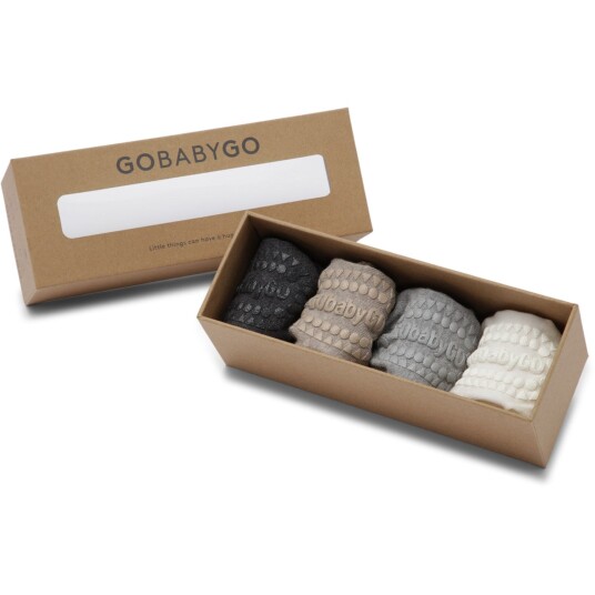 Gobabygo Grey/Sand/Off-White/Grey Combo Box Bambus 17-19