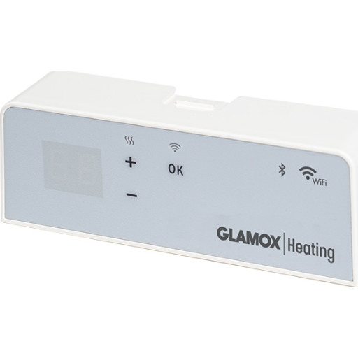 Glamox Termostat WT3 WiFi 230 400v For H40 Og H60 Hvit