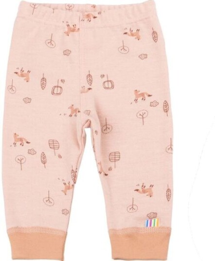 Joha Fox leggings i ull/bomull Peach Joha Fox leggings i ull/bomull Peach
