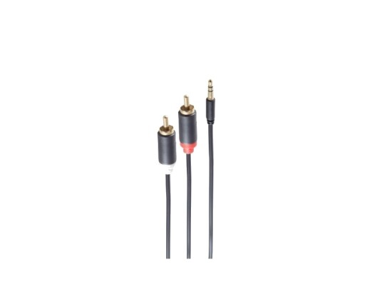 Shiverpeaks Bs33983-S 3.5Mm Hankjønn 2 X Rca Hankjønn 1,5 M Svart